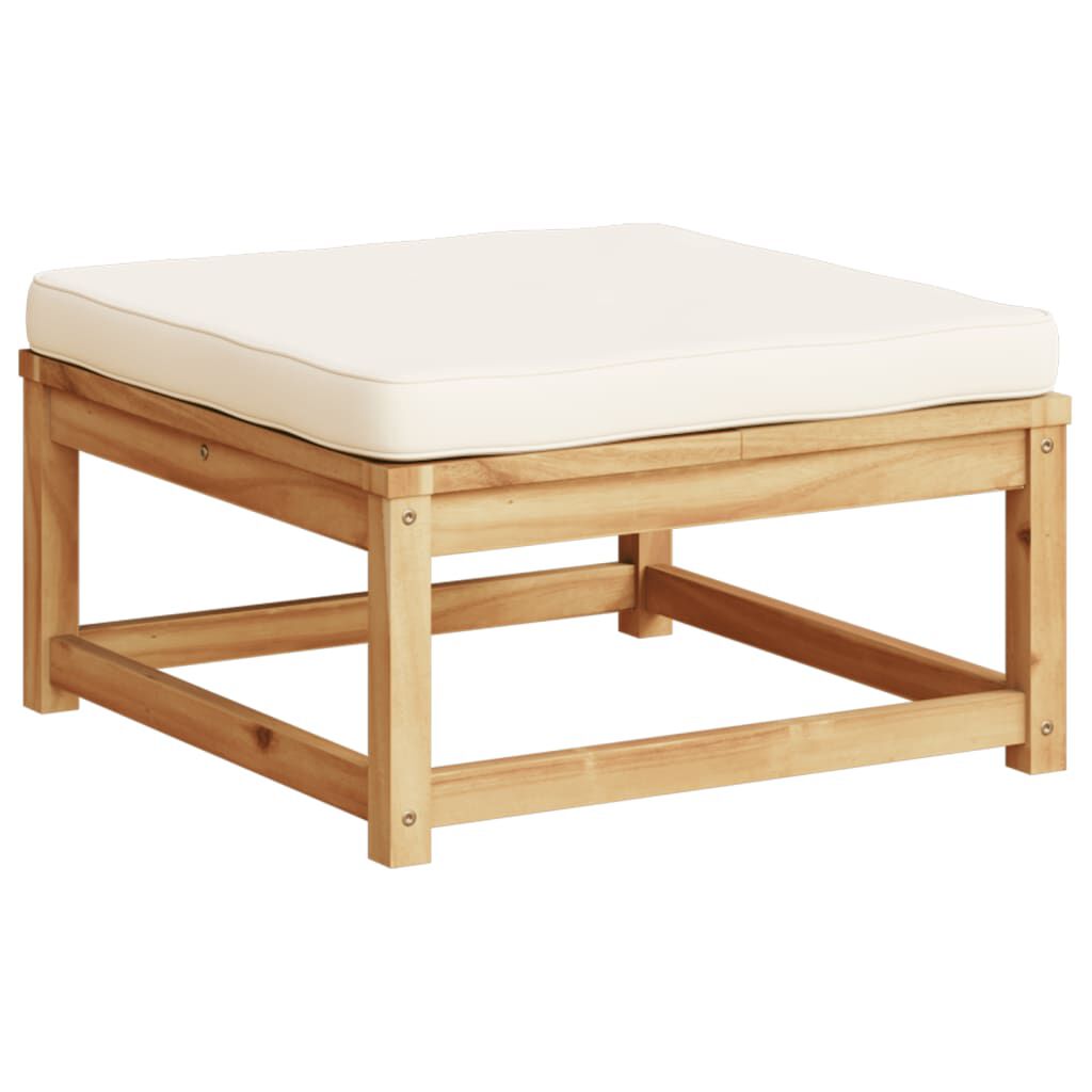 vidaXL 3 Piece Garden Lounge Set with Cushions Solid Wood Acacia