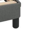vidaXL Bed Frame "Dover" Dark Grey 152x203 cm Queen Fabric
