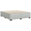vidaXL Bed Frame without Mattress Light Grey California King Velvet