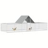 vidaXL Chicken Coop 6x2x2 m Galvanised Steel