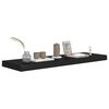 vidaXL Floating Wall Shelves 2 pcs Black 80x23.5x3.8 cm MDF