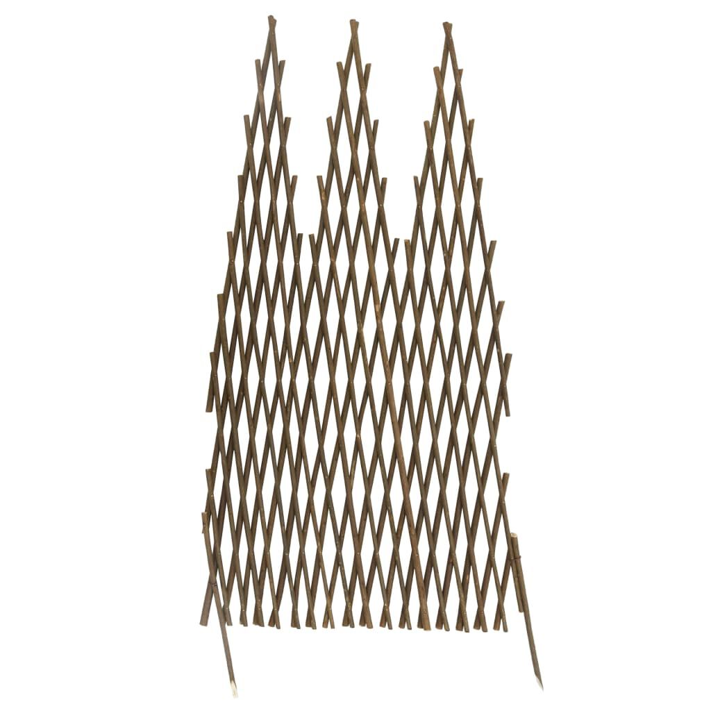 vidaXL Garden Trellis Fences 5 pcs 170x75 cm Willow