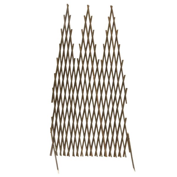 vidaXL Garden Trellis Fences 5 pcs 170x75 cm Willow