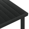 vidaXL Garden Table Black 140x90x74 cm Aluminium and WPC