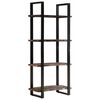 vidaXL 4-Tier Bookcase 80x40x180 cm Solid Reclaimed Wood