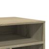 vidaXL Printer Stand with Wheels Sonoma Oak 60x50x67 cm