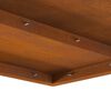 vidaXL Fire Pit Brown 60 x 60 x 30 cm Weathering steel