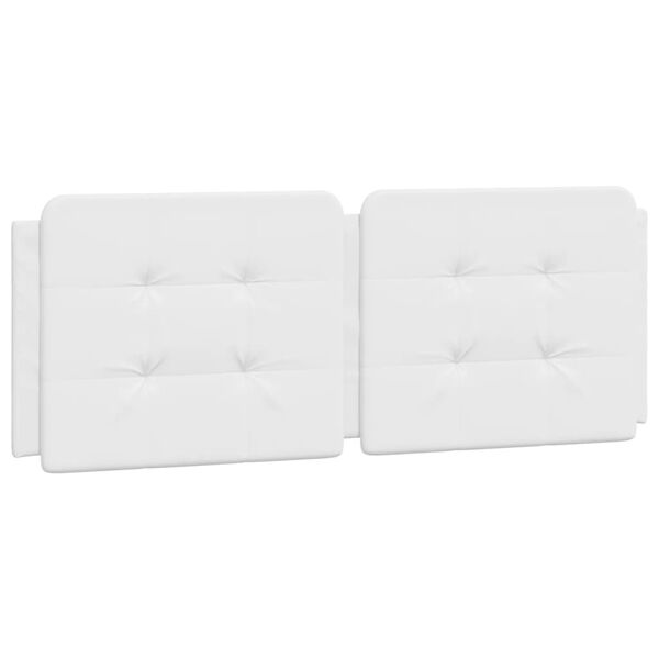 vidaXL Bed Frame without Mattress "Zadar" White 137x190 cm Faux Leather