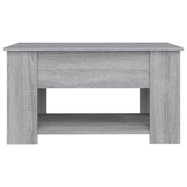 vidaXL Coffee Table Grey Sonoma 79x49x41 cm Engineered Wood