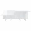 vidaXL Coffee Tables 2 pcs High Gloss White Engineered Wood