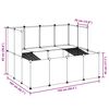 vidaXL Small Animal Cage Transparent 143x107x93 cm PP and Steel