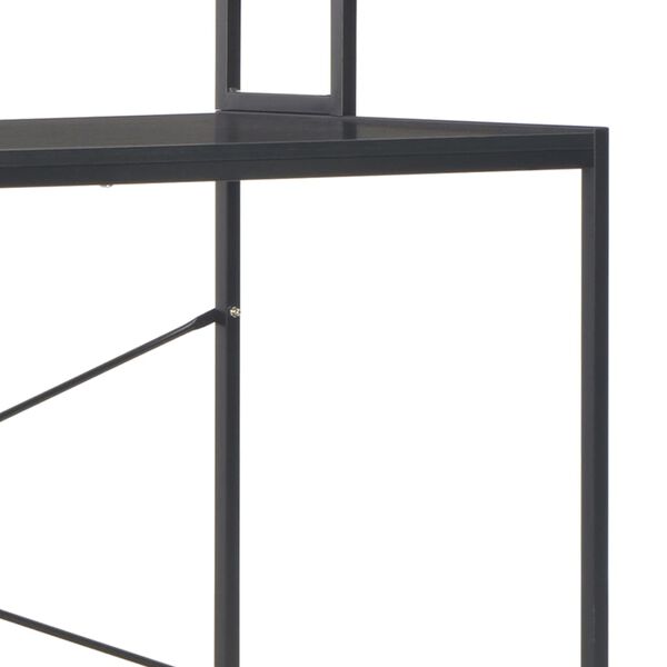 vidaXL Computer Desk Black 120x60x138 cm