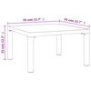 vidaXL 4 Piece Garden Lounge Set Black and Grey Poly Rattan