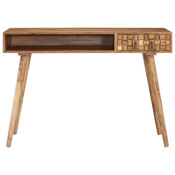 vidaXL Writing Desk 110x50x76 cm Solid Wood Acacia