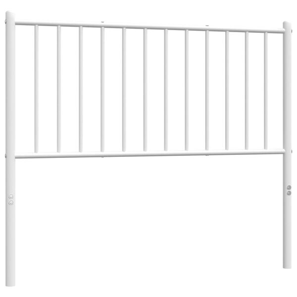 vidaXL Metal Headboard White 100 cm