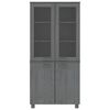 vidaXL Highboard HAMAR Solid Wood Pine Dark Grey