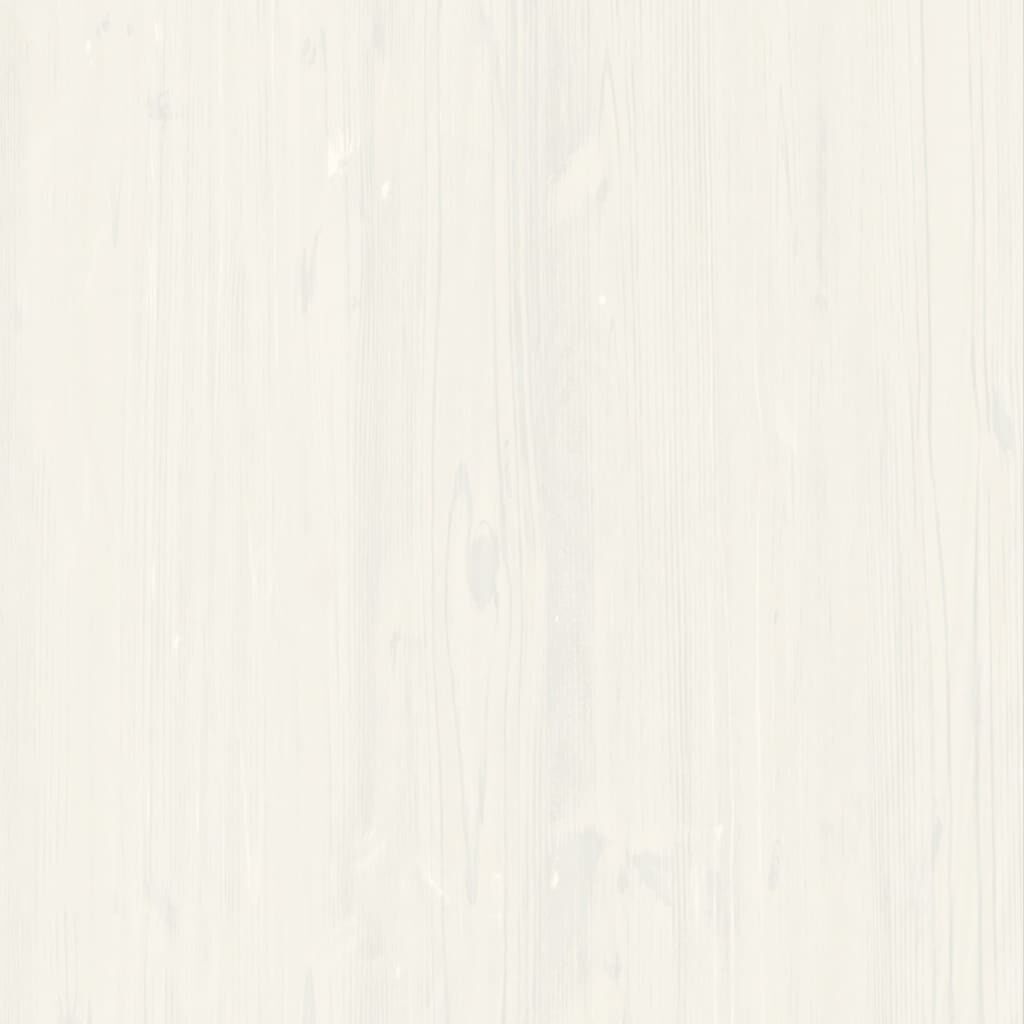 vidaXL Shoe Bench VIGO White 106x35x45 cm Solid Wood Pine