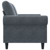 vidaXL 2-Seater Sofa Dark Grey 120 cm Velvet