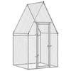 vidaXL Chicken Cage Silver 100x100x190 cm Galvanised Steel