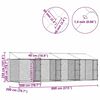 Dog Cage Silver 800 x 200 x 256 cm Galvanised Steel