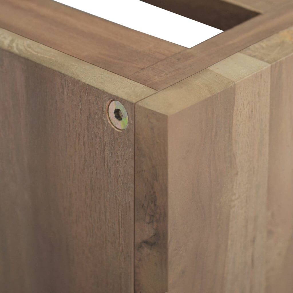 vidaXL Wall-mounted Bathroom Cabinet 46x25.5x40 cm Solid Wood Teak