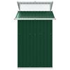 vidaXL Garden Shed Green 270x130x208.5 cm Galvanised Steel