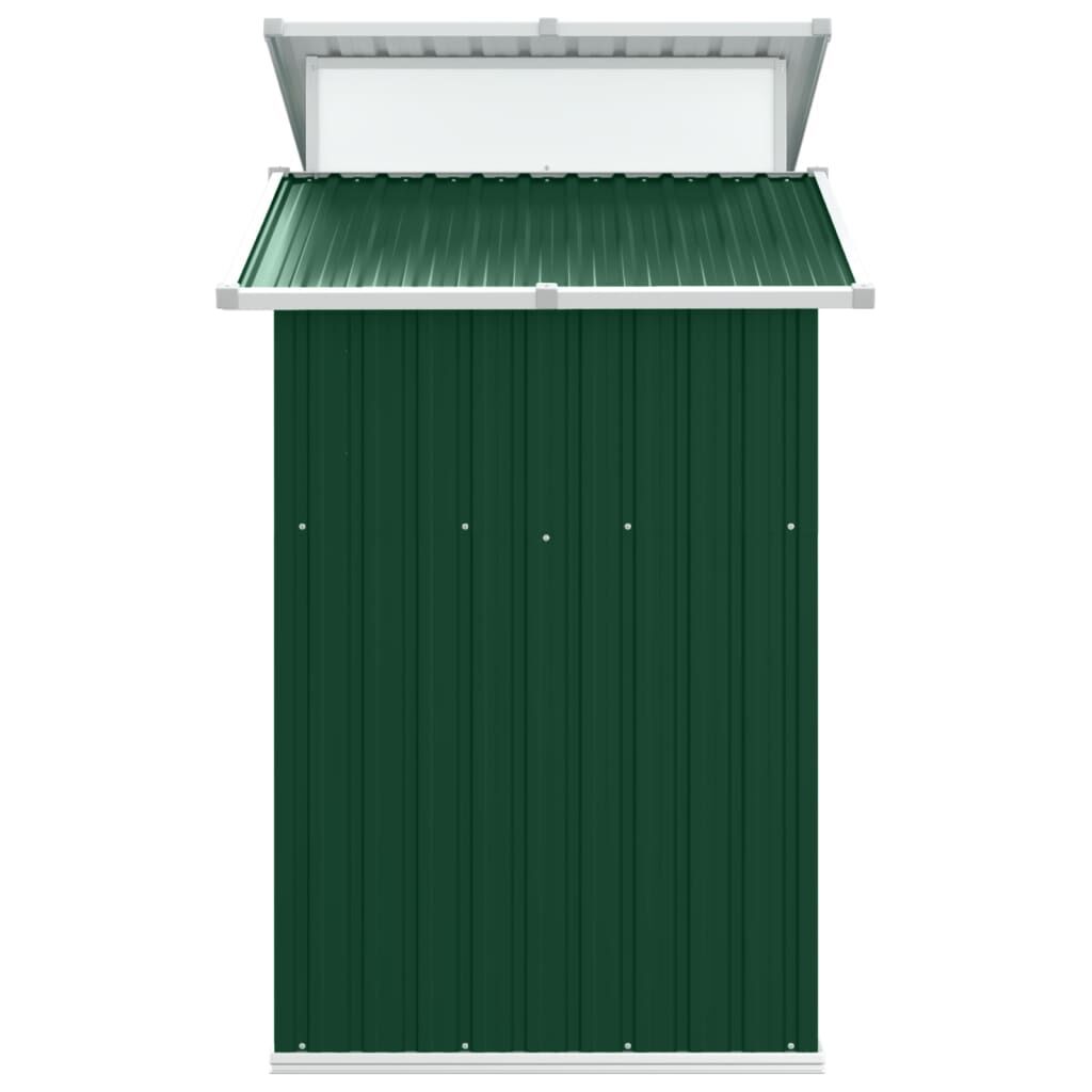 vidaXL Garden Shed Green 270x130x208.5 cm Galvanised Steel