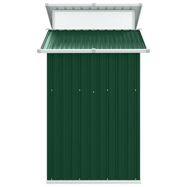 vidaXL Garden Shed Green 270x130x208.5 cm Galvanised Steel