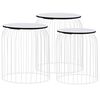 vidaXL Coffee Tables 3 pcs White