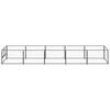 vidaXL Dog Kennel Black 5 m² Steel
