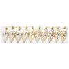 vidaXL Christmas Tree Decoration 40 pcs Gold