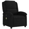 vidaXL Massage Recliner Chair Black Velvet