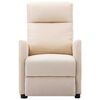 vidaXL Electric Massage Chair Cream Fabric