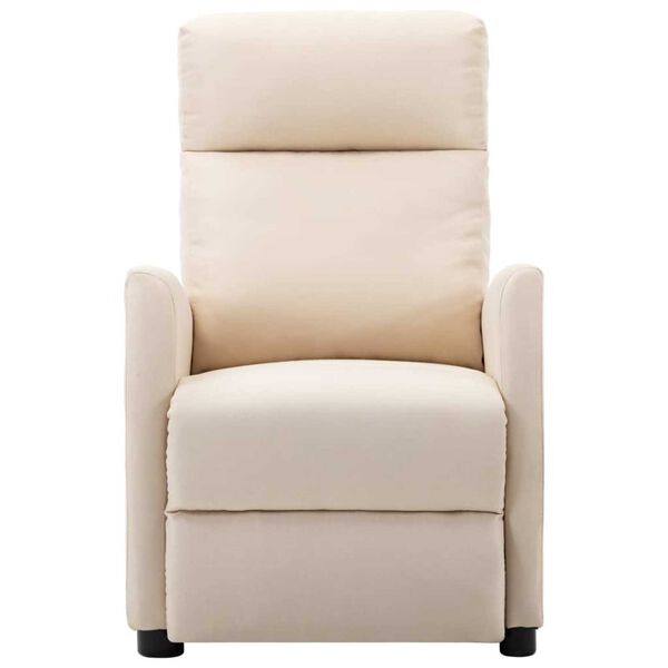 vidaXL Electric Massage Chair Cream Fabric