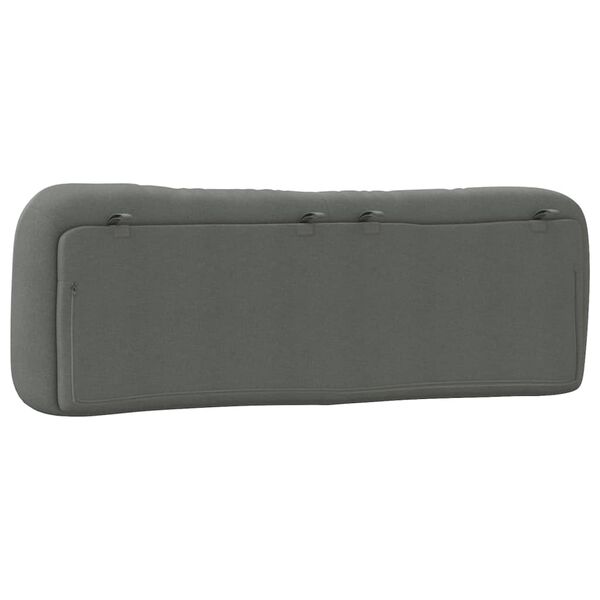 vidaXL Headboard Cushion "Hvar" Dark Grey 153 cm Fabric