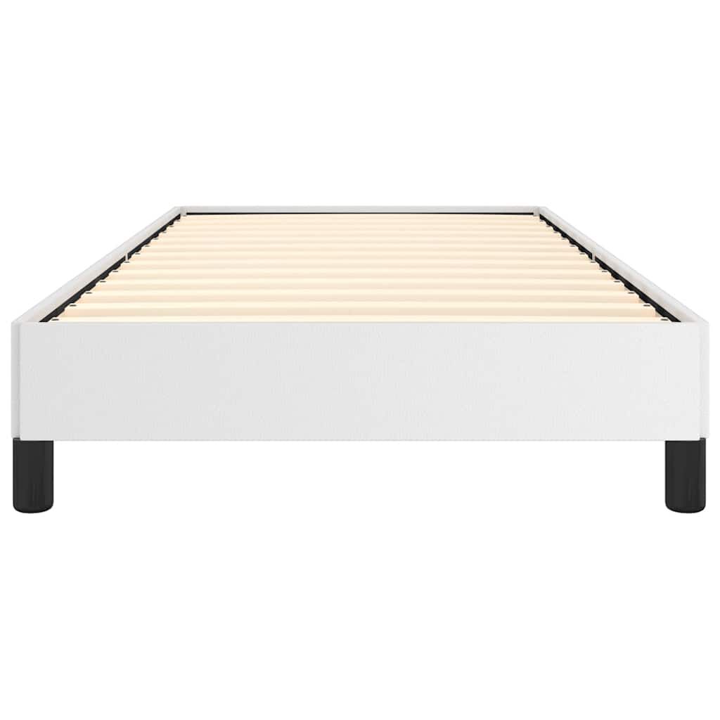 vidaXL Bed Frame without Mattress White 100x203 cm Twin XL Faux Leather