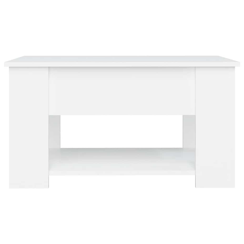 vidaXL Coffee Table White 79x49x41 cm Engineered Wood