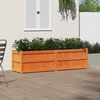 vidaXL Garden Planter Wax Brown 180x50x50 cm Solid Wood Pine