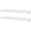 vidaXL Wall Shelves 4 pcs White 80 cm
