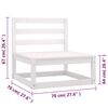 vidaXL 6 Piece Garden Lounge Set with Cushions Solid Pinewood