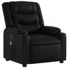 vidaXL Electric Massage Recliner Chair Black Faux Leather
