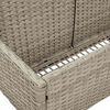 vidaXL Poolside Float Storage Light Grey 110x100x57 cm Poly Rattan