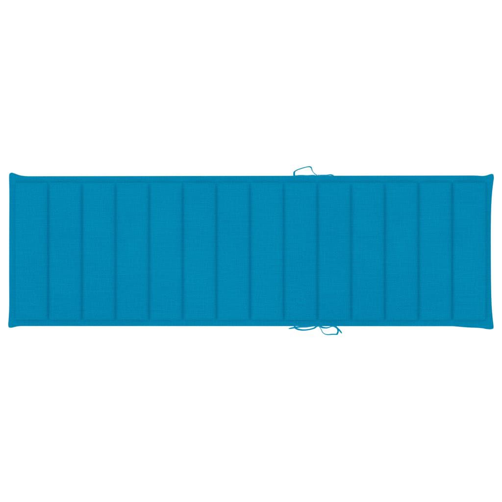 vidaXL 2-Person Sun Lounger with Cushions Bamboo