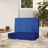 vidaXL Folding Floor Chair Blue Fabric
