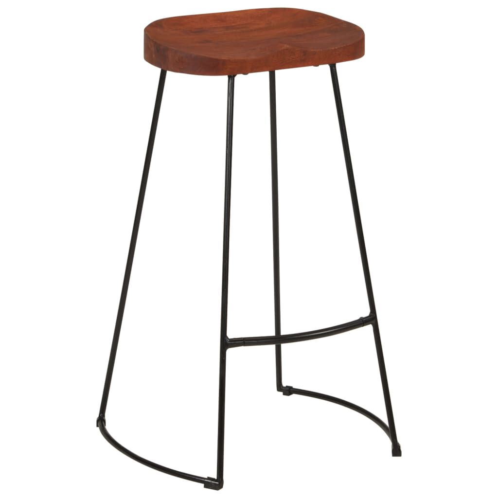 vidaXL Gavin Bar Stools 2 pcs 50x40x78 cm Solid Wood Mango