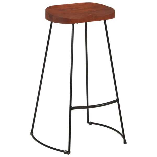 vidaXL Gavin Bar Stools 2 pcs 50x40x78 cm Solid Wood Mango