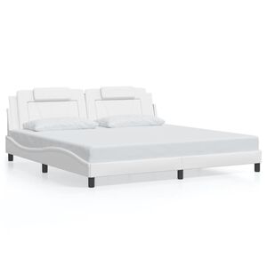 vidaXL Bed Frame "Viana" without Mattress White 193x203 cm Faux Leather