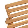vidaXL Sun Lounger Folding Brown 184 x 55 x 59 cm Solid Teak Wood