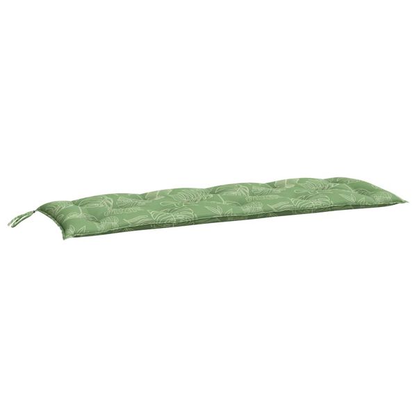 vidaXL Garden Bench Cushion Leaf Pattern 150x50x7 cm Oxford Fabric