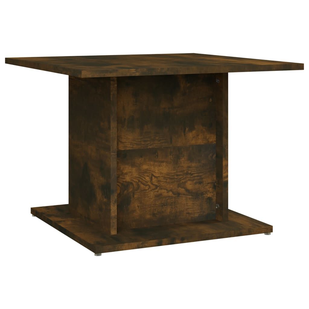 vidaXL Coffee Table Smoked Oak 55.5x55.5x40 cm Engineered Wood